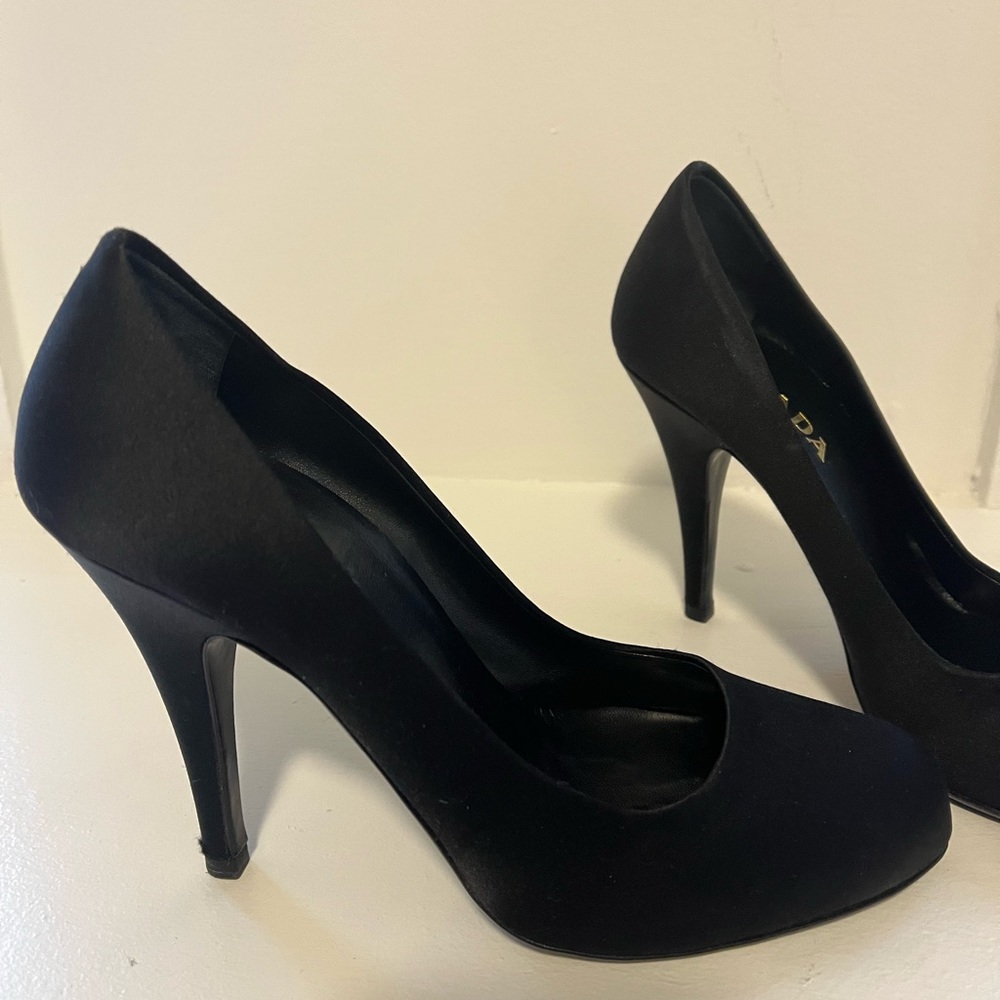 Prada satin heels